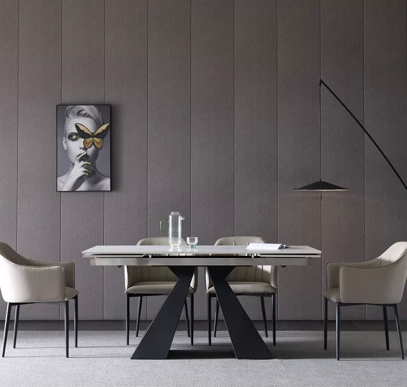 Extendable Marble Dining Table