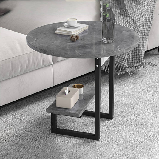 Gray Marble Side Table