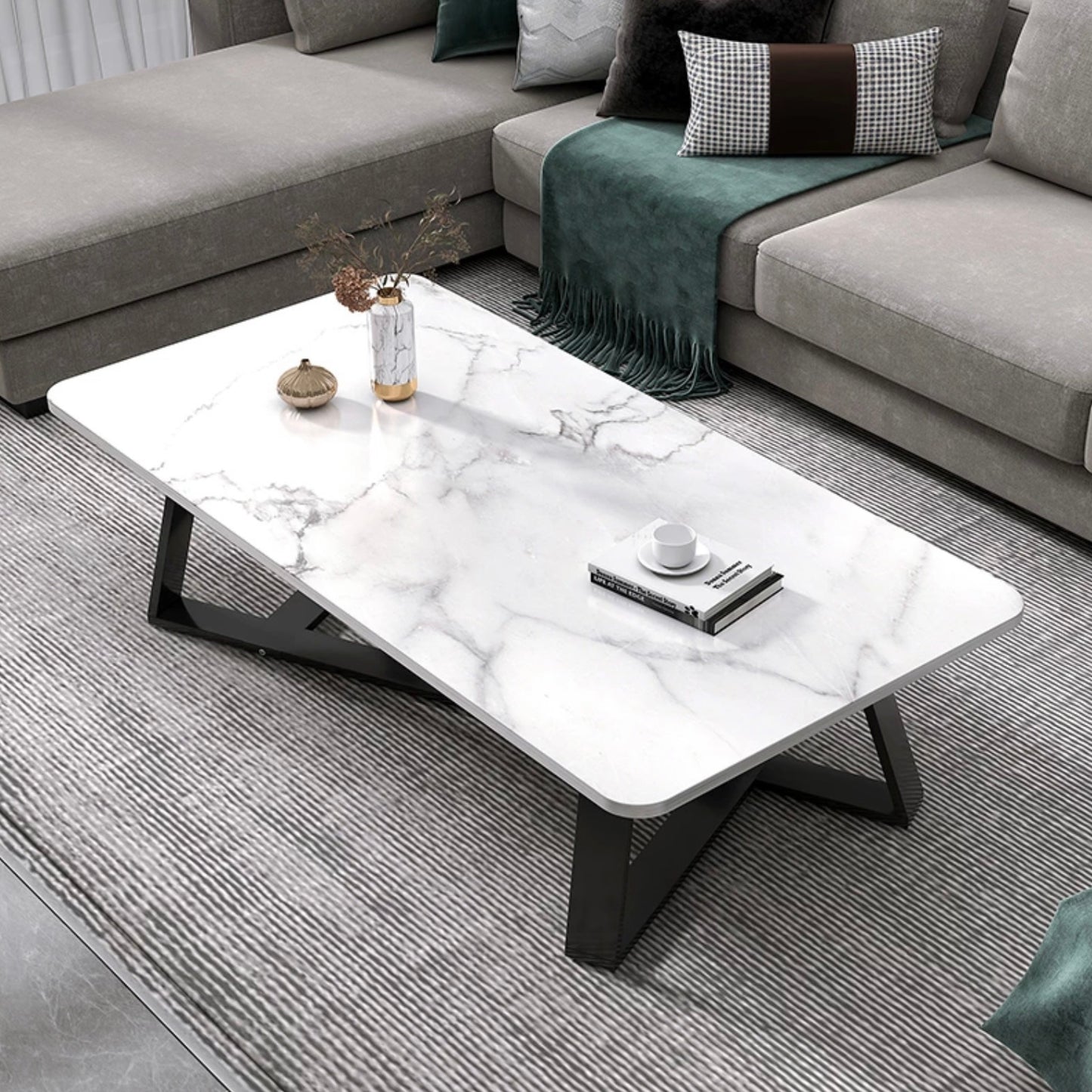 White Marble Coffee Table 2